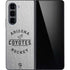 NHL Arizona Coyotes Black Text Galaxy Z Fold5 5G Skin